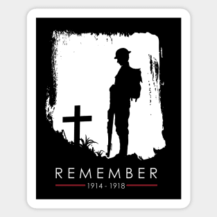 Remember 1914 - 1918 WW1 Veteran Sticker